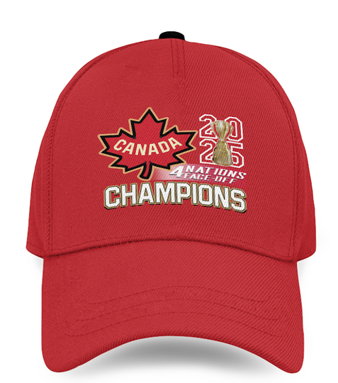 Discover Canada Hockey 2025 4 Nations Face-Off Champions Cap
