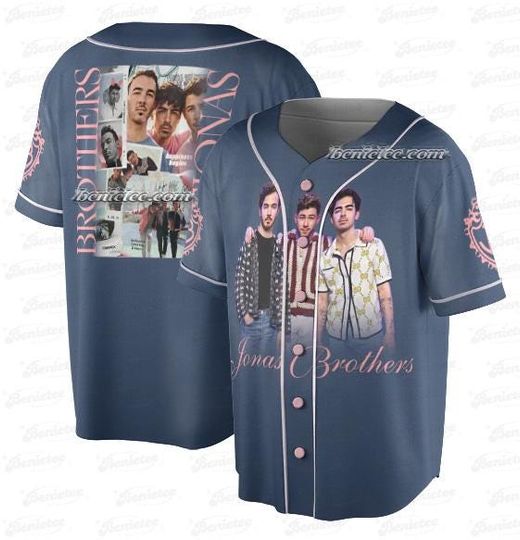 Jonas Bros 20th Annivesary Tour 2025 Jersey, Living The Dream Tour 2025 Baseball Jersey