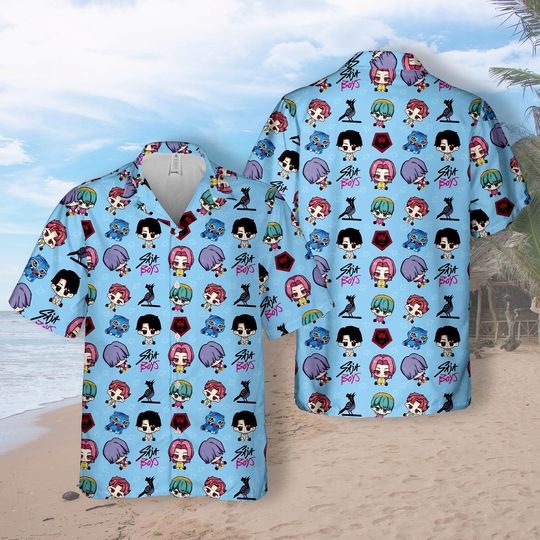 Kpop Demon Hunters Hawaiian Shirt and Short, Demon Hunter Hawaiian Shirt, Kpop Merch Shirt, Saja Boys Fan, Saja Boys Shirt, Huntrix Fan