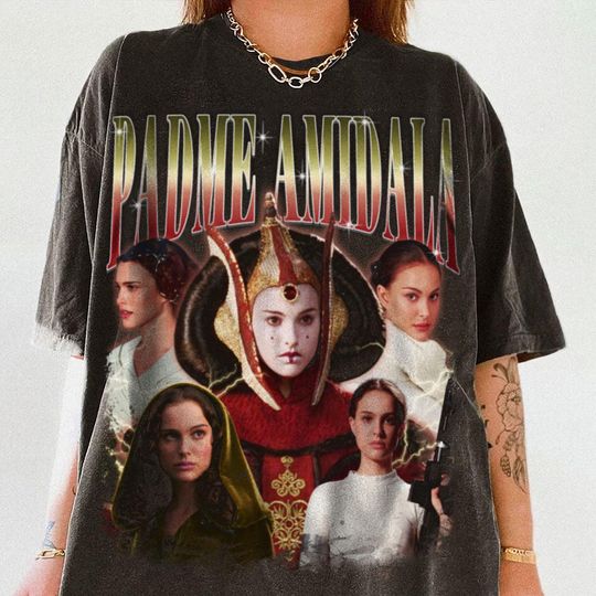 Padme Amidala Revenge Of The Sith Vintage T-Shirt - Jedi Sith Graphic Tee, 90s Aesthetic Shirt, Star Wars Gift 2025