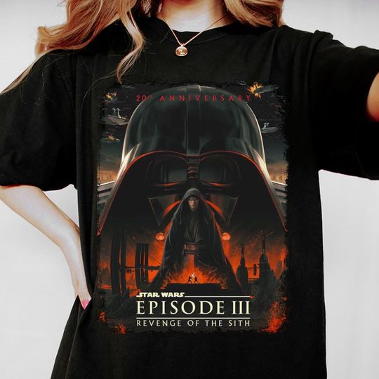 Episode 3 III Revenge Of The Sith Darth Vader Vintage T-Shirt - Jedi Sith Graphic Tee, 30th Anniversary 90s Shirt, Star Wars Gift 2025