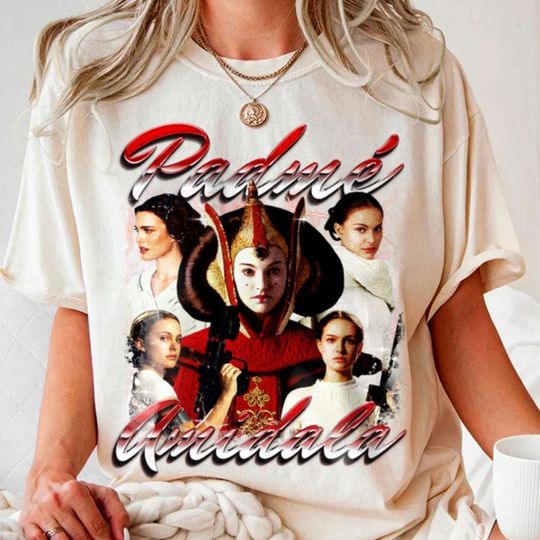 Padme Amidala Revenge Of The Sith Vintage T-Shirt - Jedi Sith Graphic Tee, 90s Aesthetic Shirt, Star Wars Gift 2025
