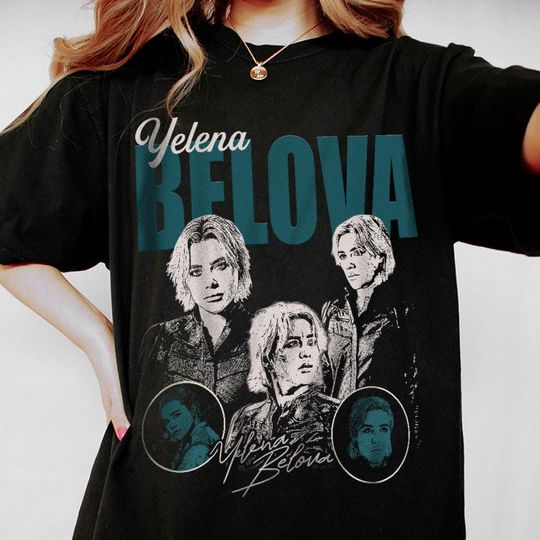 Yelena Belova Black Widow Thunderbolts Vintage T-Shirt, Retro Superhero Tee, Unisex Retro Marvel Shirt for Fans