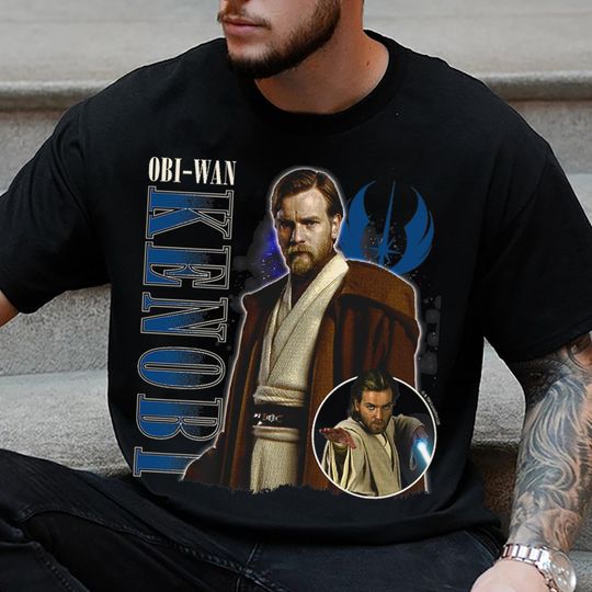 Obiwan Kenobi Revenge Of The Sith Fight Light Saber Vintage T-Shirt - Jedi Sith Graphic Tee, 90s Aesthetic Shirt, Star Wars Gift 2025