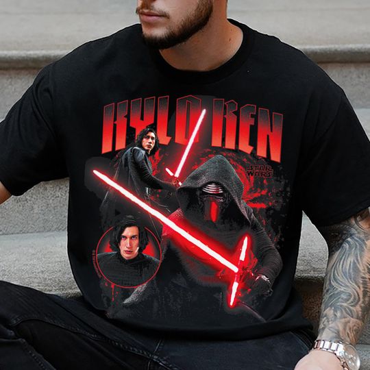 Kylo Ren Revenge Of The Sith Fight Light Saber Vintage T-Shirt - Jedi Sith Graphic Tee, 90s Aesthetic Shirt, Star Wars Gift 2025