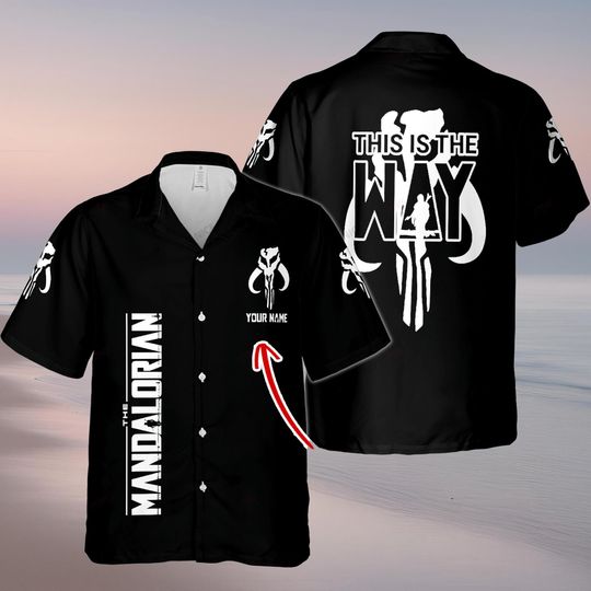 Star Wars Hawaiian Shirt, Mandalorian Button Shirt, Movie Lover Shirt, Stormtrooper Short Sleeve Shirt, Galaxy's Edge Vacation Shirt