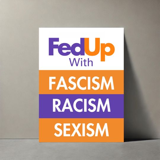 Good Trouble Protest Sign For March, Fed Up With Fascism, Anti Trump Sign, Rally Sign, 2025 Protest Poster