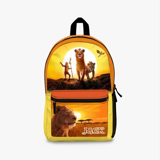 Personalized Mufasa Backpack for Kids  Custom Name