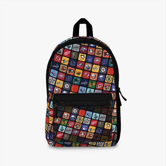Hockey Teams Backpack - Sports Fan Gift, Sports Team Bag, Hockey Fan Gear, School Backpack, Travel Backpack