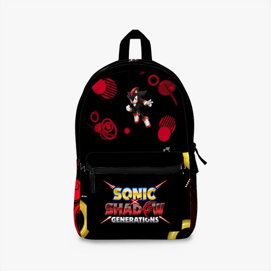 Sonic X Shadow Generations Backpack, School Bag, Bookbag, Gamer Gift, Video Game Merch, Kid's Backpack