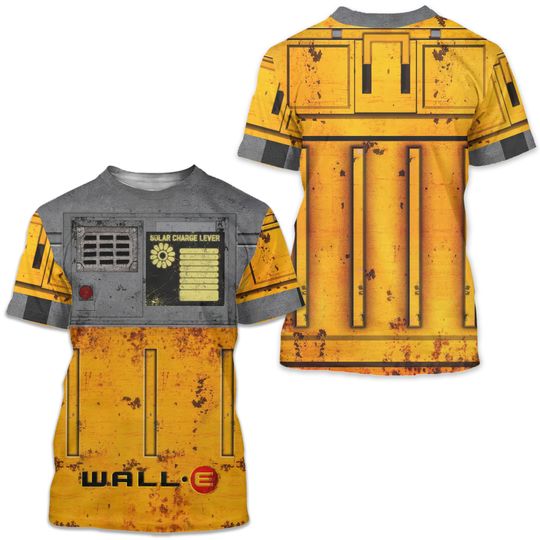 Wall-E Fictional Galaxy Robot 3D Shirt, Halloween Costume For Family Group T Shirt, Funny Robot Cosplay Party Costume Gift For Movie Lover