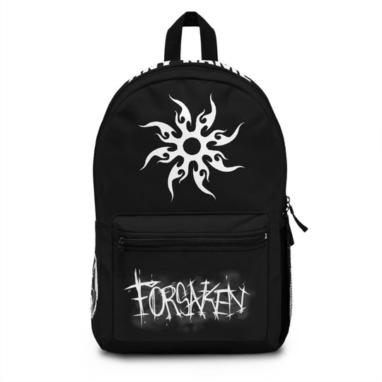 Two Time Inspired Forsaken Backpack with Team Symbol, Ritual, and Roblox Love Design for Gamers