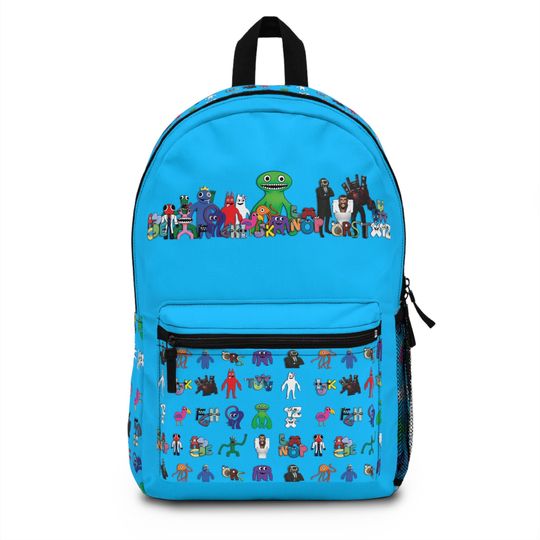 Rainbow Friends Backpack, Garten of Banban, Skipidi Toilet, Alphabet Lore Kids Bag