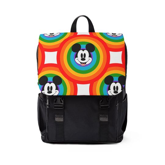 Rainbow Mickey Backpack, Disney Backpack, Back to School Book Bag, Disney Bag, Kids Backpack, Travel Bag, Disney Trip Accessories