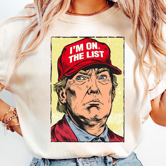 Political Satire T-Shirt Anti Trump Jeffrey Epstein Guest List Protest Tee