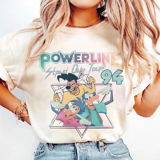 Powerline Goofy Movie Shirt, Disney Powerline World Tour 95 Shirt, Goofy Stand Out Tee, Powerline Goofy Max Goof, Disneyland Trip Sweatshirt
