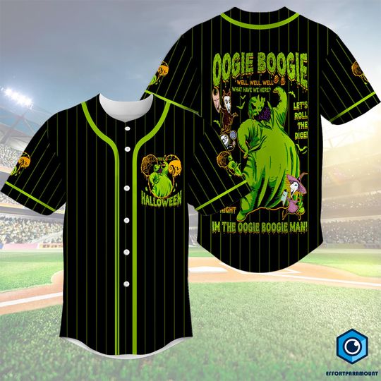 Oogie Boogie Bash 2025 Baseball Jersey, Jack Sally Oogie Boogie Nightmare Before Christmas Gift, Halloween Baseball Tee, Oogie Boogie Shirt