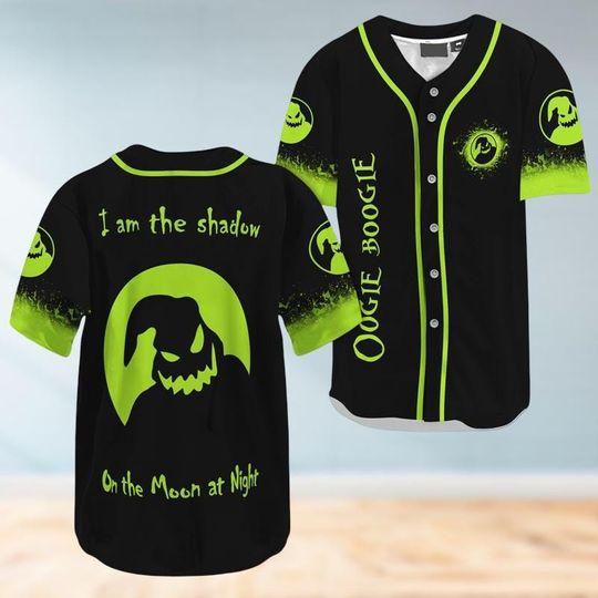 Halloween Oogie Boogie Baseball Jersey, Nightmare Before Christmas Shirt, Boogie Man Baseball Shirt, Horror Jersey, Disney Movie Jersey