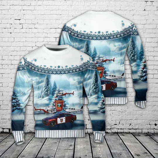 Minnesota State Patrol AOP Christmas Ugly SweaterShirt Gift Men Dad Women