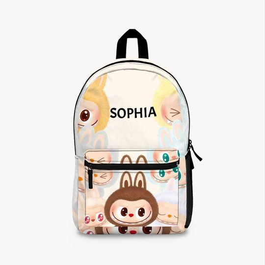 Labubu Monster Backpack, Personalized School Bag, Kids Backpack, Customizable Bookbag, Cute Creature Design, Unique Gift
