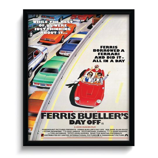 Ferris Buellers Day Off Movie Poster, Ferris Buellers Day Off Movie Print