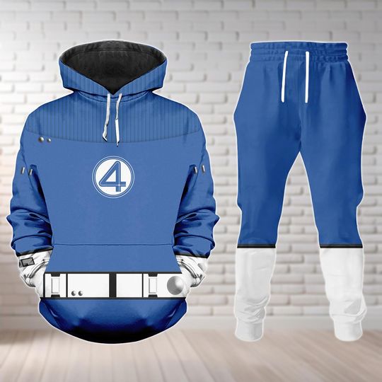 Fantastic Four First Steps Hoodie Joggers, Fantastic Four Halloween Costume Shirt, Superhero Cosplay, Avengers Costume, Halloween Gift