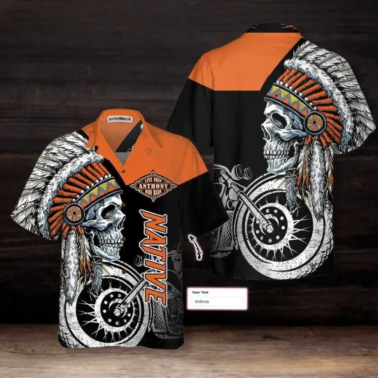 Harley Motor Racing Davidson Casual Button Down Shirt