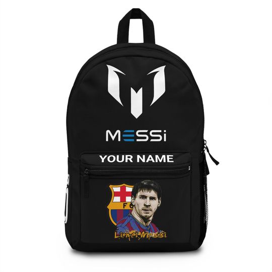 Personalized Messi Backpack, Soccer Bag, Custom Football Backpack, Kids Travel Backpack