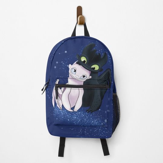 Couple Dragon Backpack with Night Lights and Light Fury Design