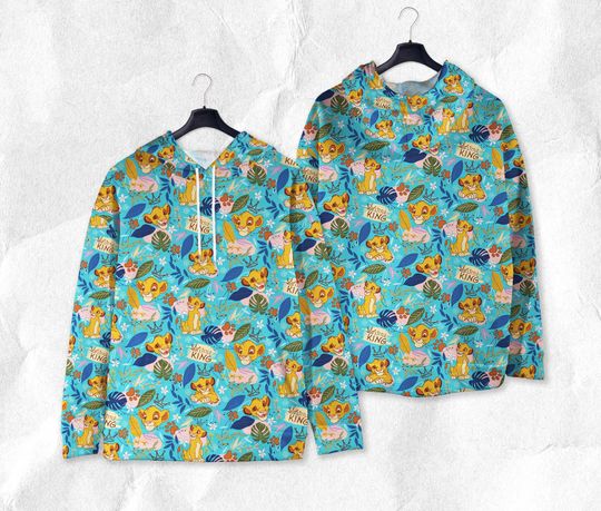 Simba Hoodie The Lion King Shirt Unisex Tropical Simba Shirt