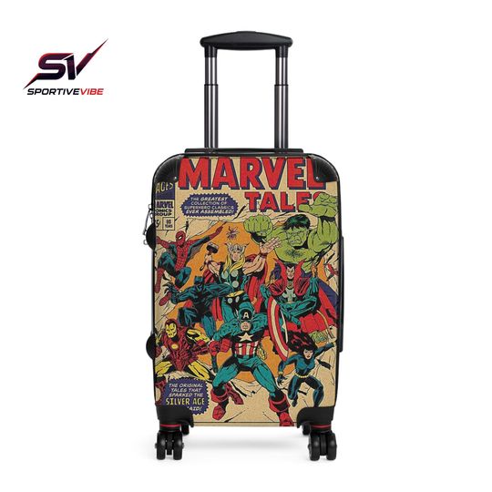 Marvel Suitcase Stickers - Travel Accessories, Luggage Decals, Avengers Suitcase Tags, Superhero Bag Decor