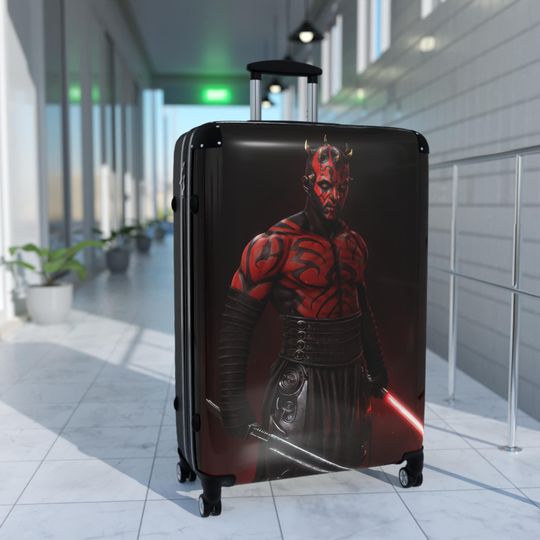 Star Wars Darth Maul Suitcase, Travel Luggage, Geeky Baggage, Vacation Gear, Gift for Fans, Cosplay Accessory