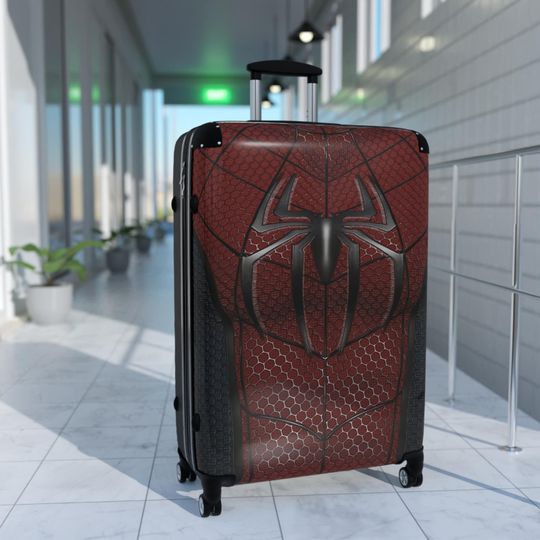 Spiderman Deluxe Lockable Luggage Case – Travel Suitcase, Marvel, MCU, Available in 3 Sizes
