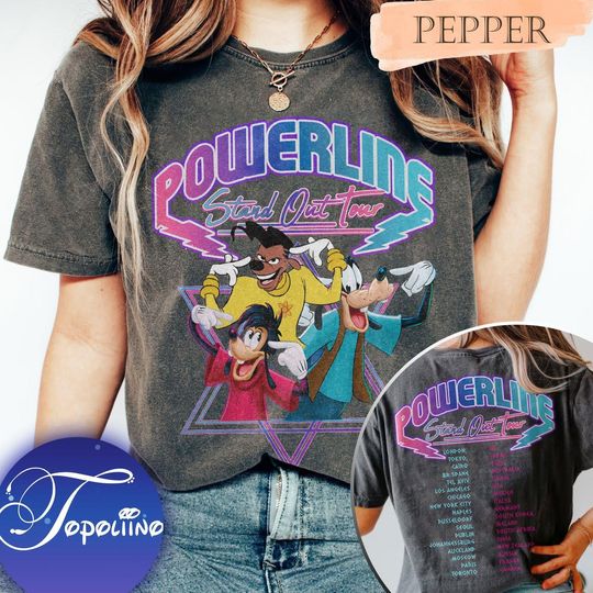 Retro Disney Powerline Stand Out World Tour 95 Shirt, Disney Vintage A Goofy Movie Powerline Shirt, WDW Matching Family Shirt, Magic Kingdom
