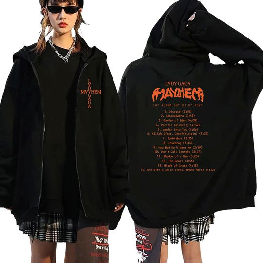 2025 LD Ga Mayhem Hoodie Zip Hoodies for Men and Women Pullover Sweatshirt