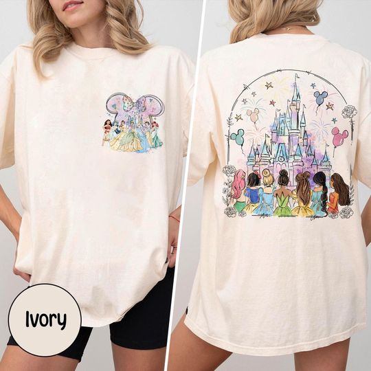 Disney Princess Castle Shirt, Disneyland Castle Family Gift, WDW Girls Trip Shirts, Disney Vacation Shirt, Birthday Gift For Women