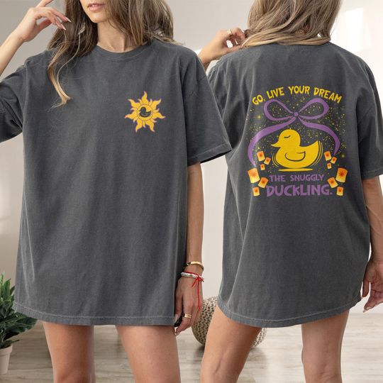 Retro Tangled Rapunzel Shirt, Snuggly Duckling Shirt, Rapunzel Go Live Your Dream, Tangled Family Shirt, Birthday Gift Shirt
