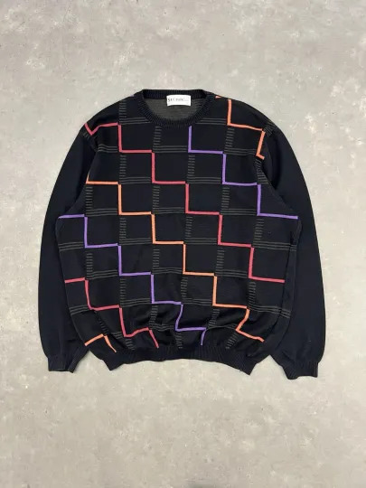 Vintage Sweater Size Large Ugly Christmas Coogi Cosby 3D Textured Knit St Croix