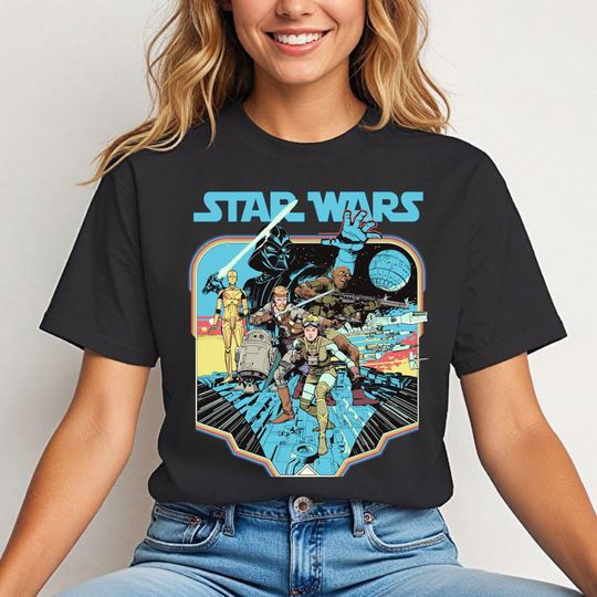Star Wars Shirt, Disney Darth Vader & Luke Skywalker T-Shirt, C3PO And R2-D2 Tee, Disneyland Family Vacation Shirt