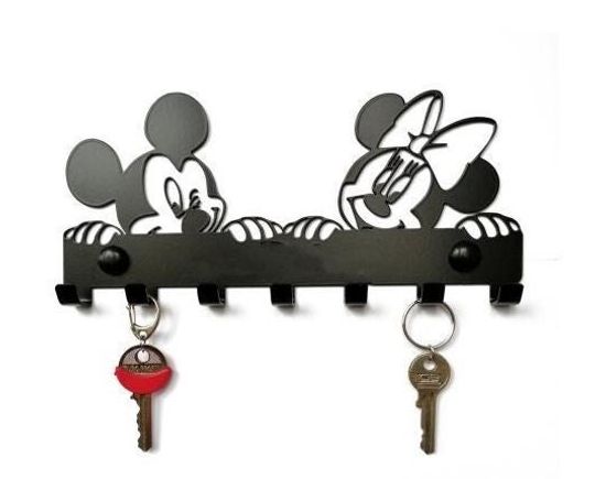 Mickey Mouse Key Holder  Metal Wall Hook | Key Organizer, Cartoon-Inspired Decor, Medal Hanger, Magic Gift for Kids & Adults