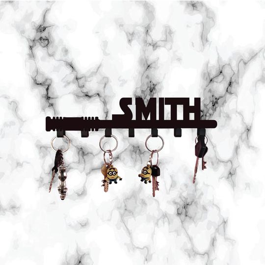 Star Wars Key Holder -Custom Name Lightsaber Key Rack - May the Keys Be With You - Disney Star Wars Hanger-Star Wars Inspired Key Rack