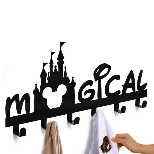 Disney Castle Metal Key Holder – Living Room & Bathroom Door Organizer, Perfect Gift for New Home