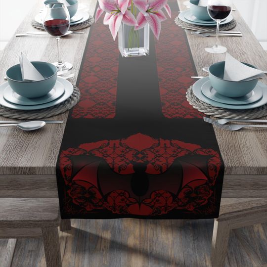 Vampire Red Table Runner