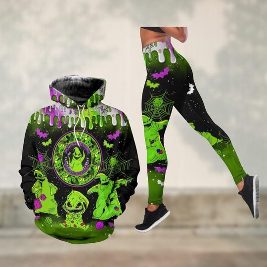 Oogie Boogie Hoodie, Halloween Oogie Boogie Legging, Nightmare Villain Outfit, Cute Spooky Couple Set, Halloween 3D Hoodie