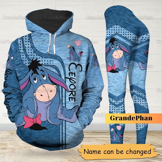 Eeyore Hoodie Legging, Personalized Eeyore Shirt, Winnie The Pooh Tee, Unisex Shirt, Disney Trip Shirt, Disney Women Shirt