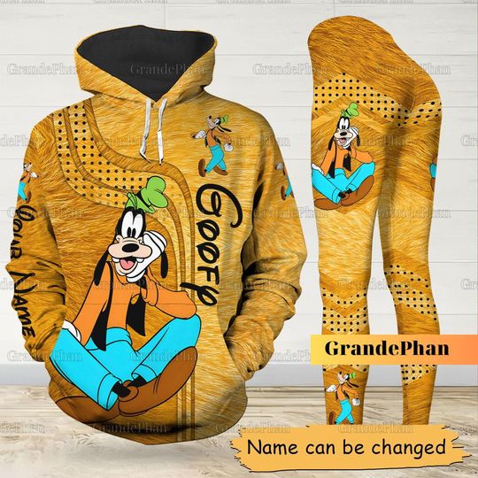 Goofy Hoodie Leggings, Goofy 3D All Over Print Shirt, Personalized Tshirt, Disneyworld Shirt, A Goofy Movie T-Shirt