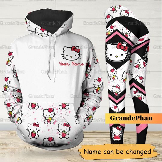 Hello Kitty Hoodie, Kitty Cat Women Shirt, Cat Yoga Leggings, Cat Tshirt Women, Disney Gift For Her, Disney Vacay Shirt