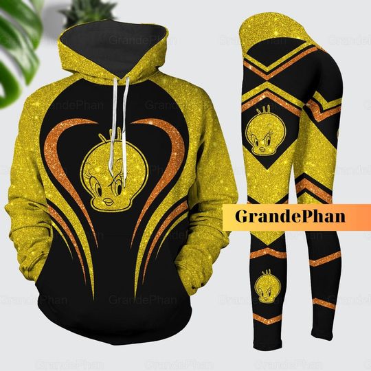 Tweety Bird Hoodie Leggings, Tweety , Tweety Bird Unisex , Tweety Leggings, Mothers Day Gifts