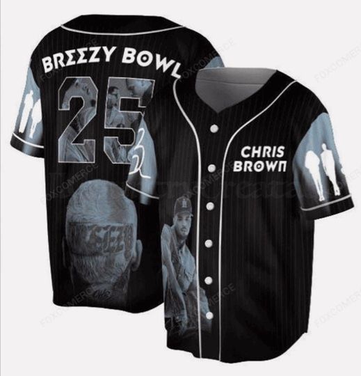 Chris Brown Inspired Tour Baseball Jersey Fan Edition