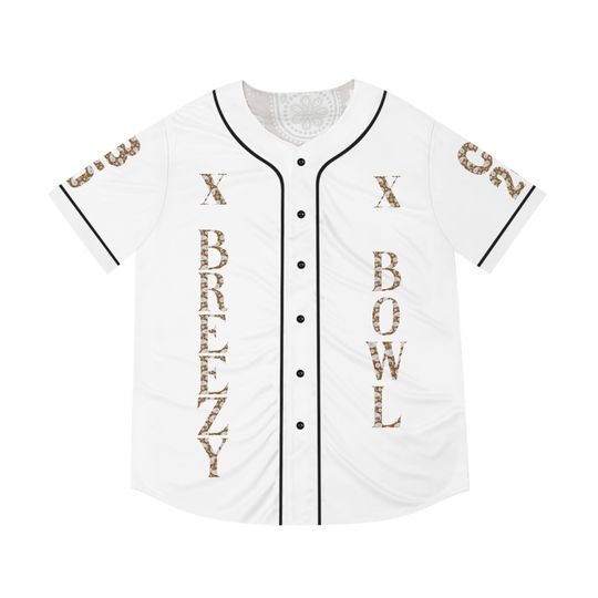 Trendy Men's Baseball Jersey - Breezy Bowl AOP, Casual Fashion, Sports Attire, Summer Wear, Gift for Him